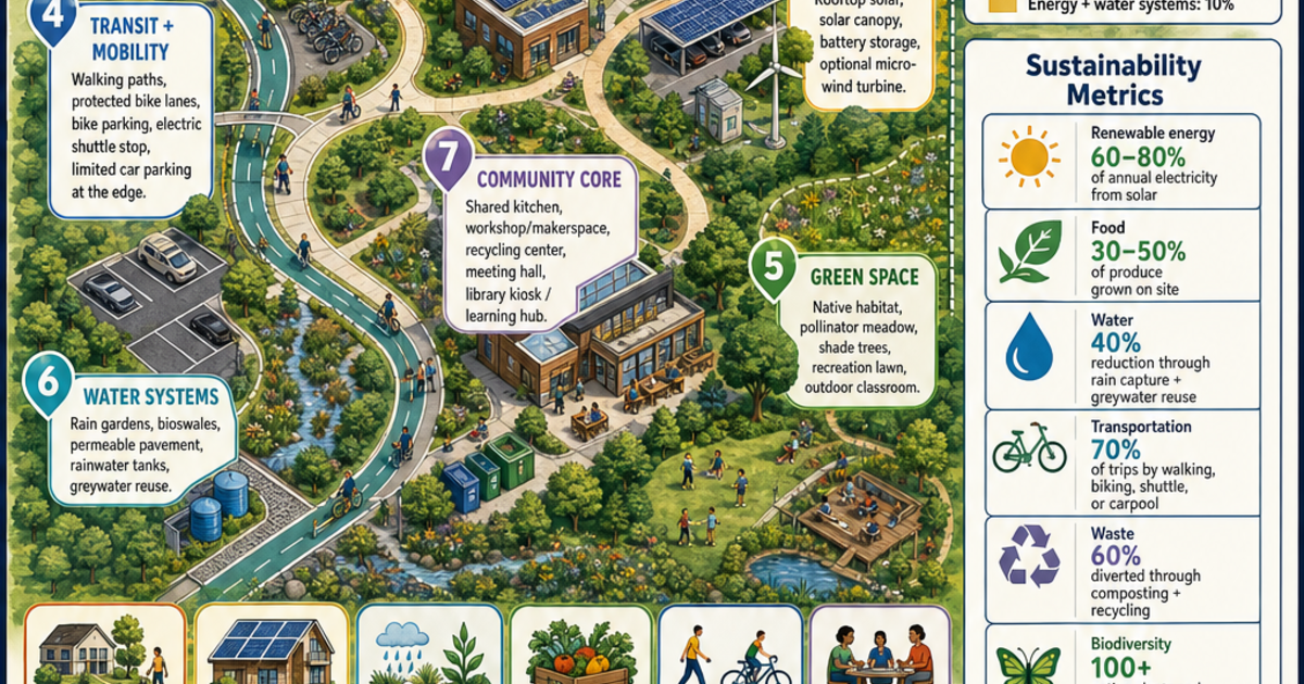 Design a Sustainable Community Project Infographic | LivePhysics™
