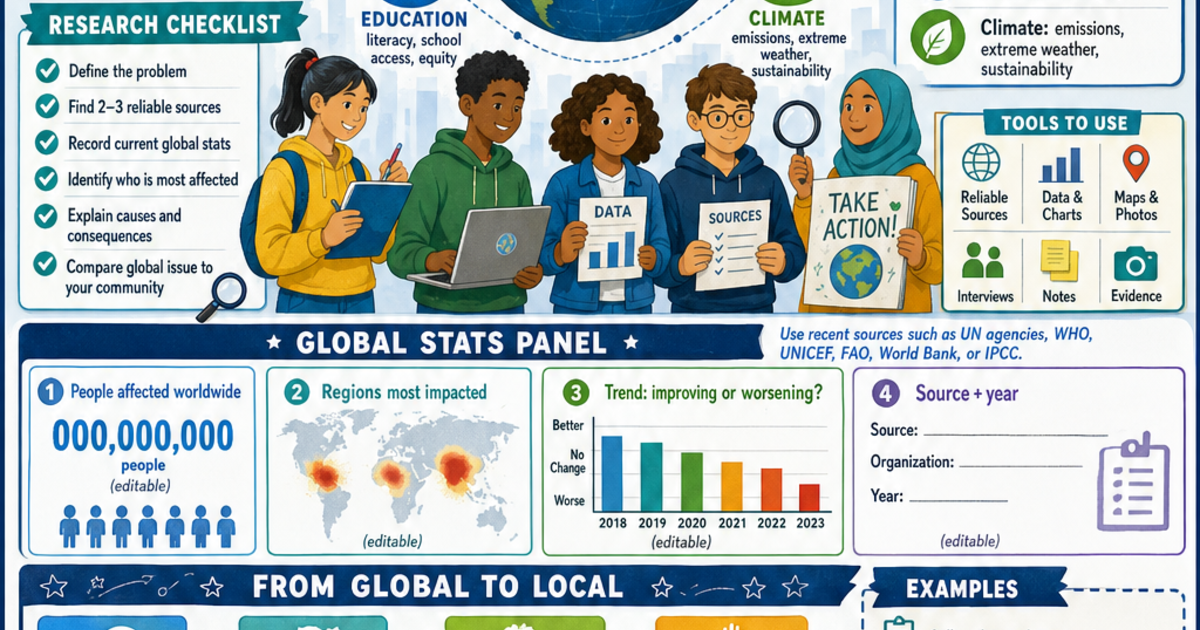 Global Issues Project United Nations Global Issues Project Infographic | LivePhysics™