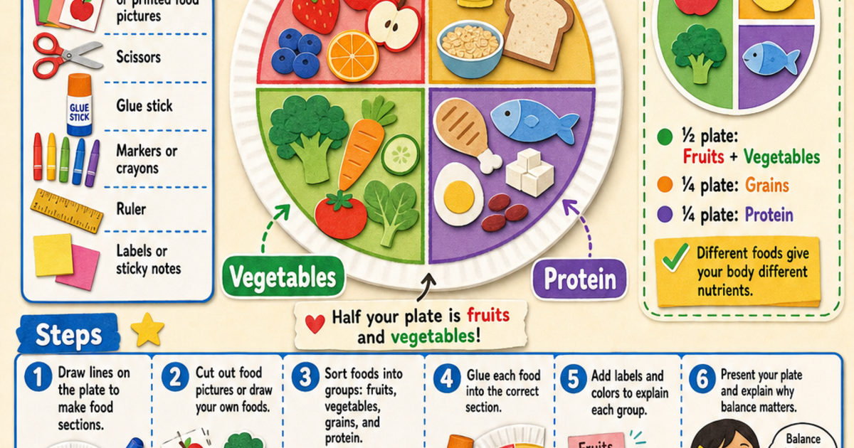 Create a Healthy Plate Project Infographic | LivePhysics™