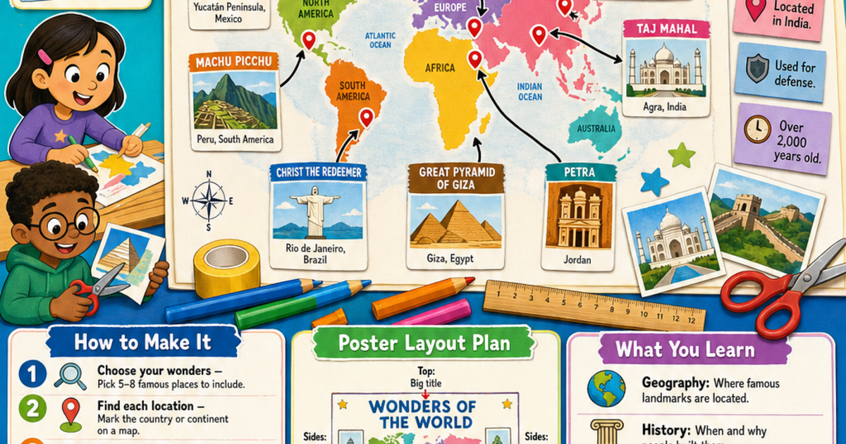 Create a Wonders of the World Poster Infographic | LivePhysics™