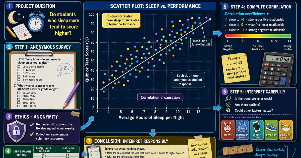 Sleep Habits and Student Performance Data Project Infographic ...