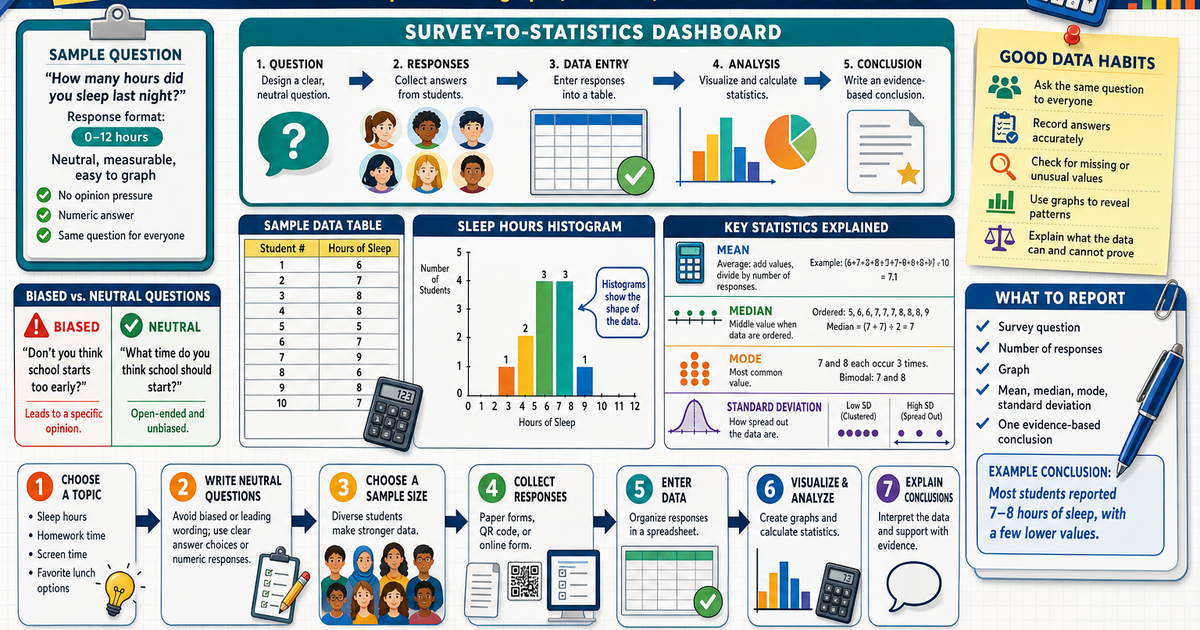 Survey and Data Analysis Project Infographic | LivePhysics™