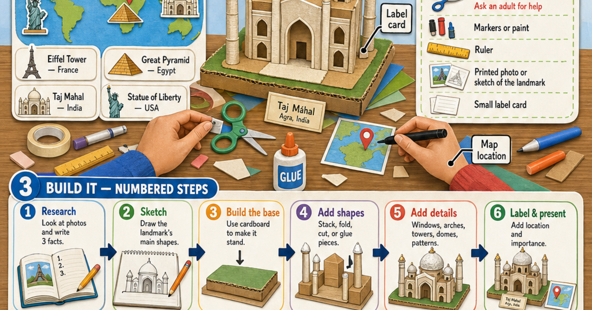 Landmark Model Example Design a Landmark Model Project Infographic | LivePhysics™