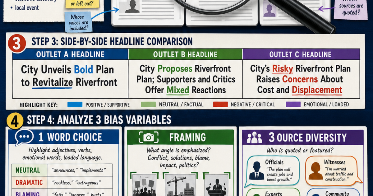 Media Bias Analysis Project Infographic | LivePhysics™