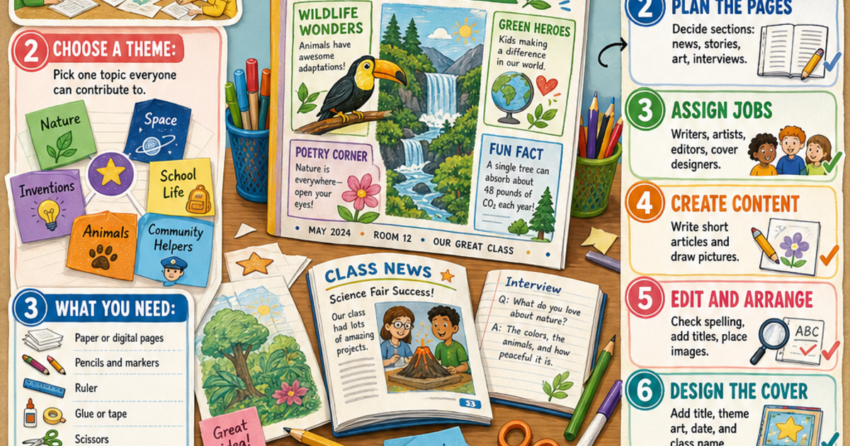 Make a Classroom Magazine Project Infographic | LivePhysics™