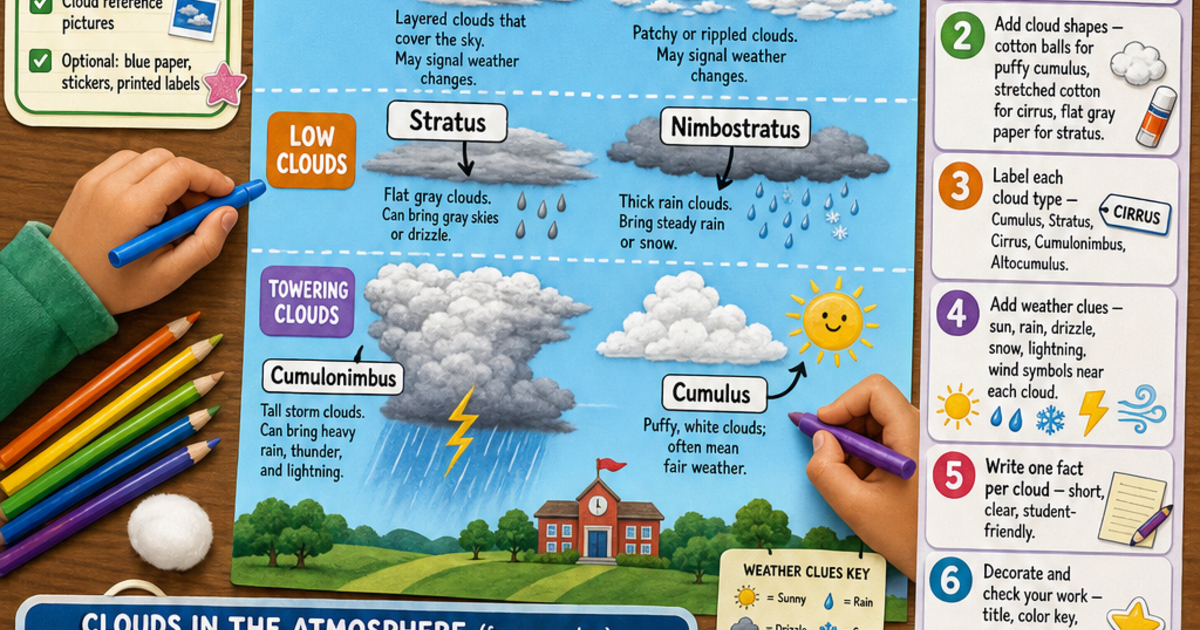 Make a Cloud Types Poster Infographic | LivePhysics™