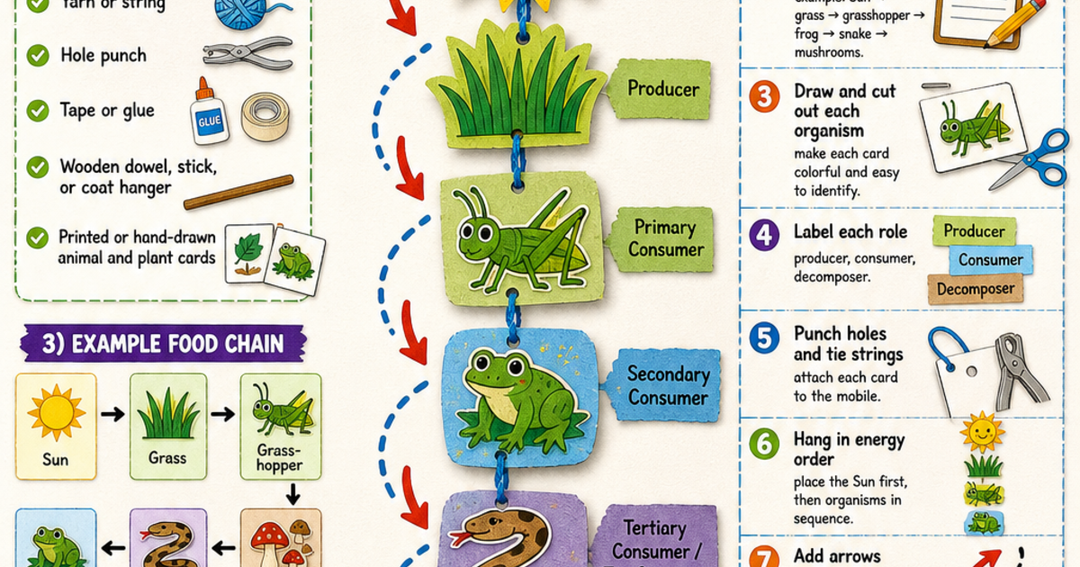 Make a Food Chain Mobile Infographic | LivePhysics™