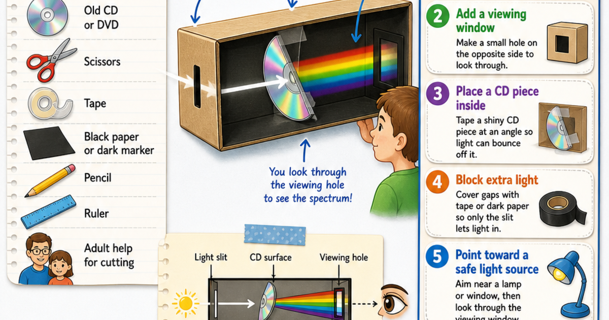 Make a Spectroscope Project Infographic | LivePhysics™