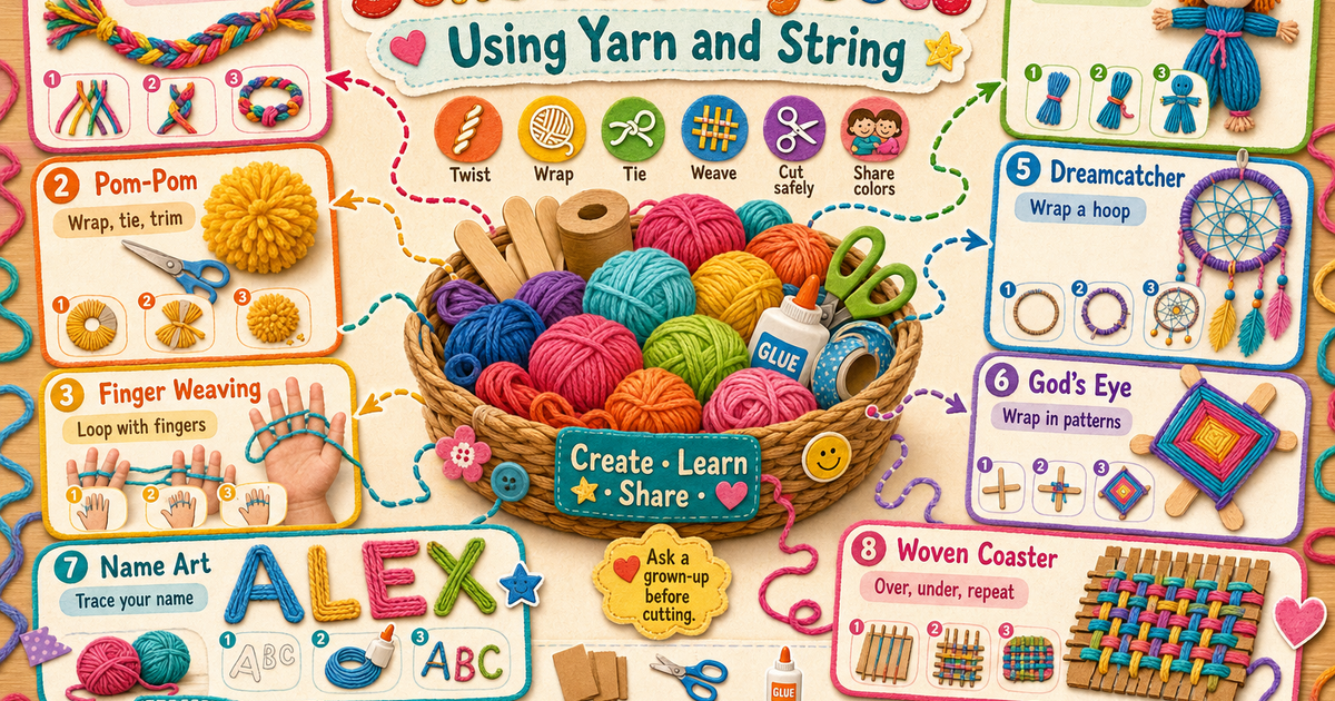 Science Project With String School Projects Using Yarn and String Infographic | LivePhysics™