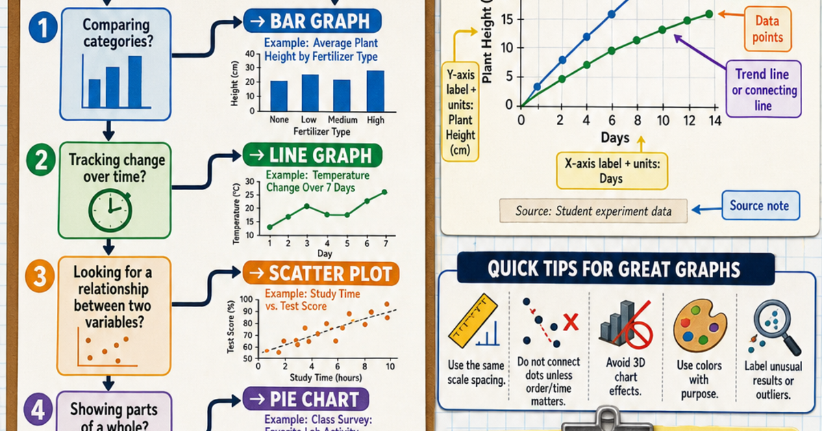 How to Use Charts and Graphs in a Science Project Infographic ...
