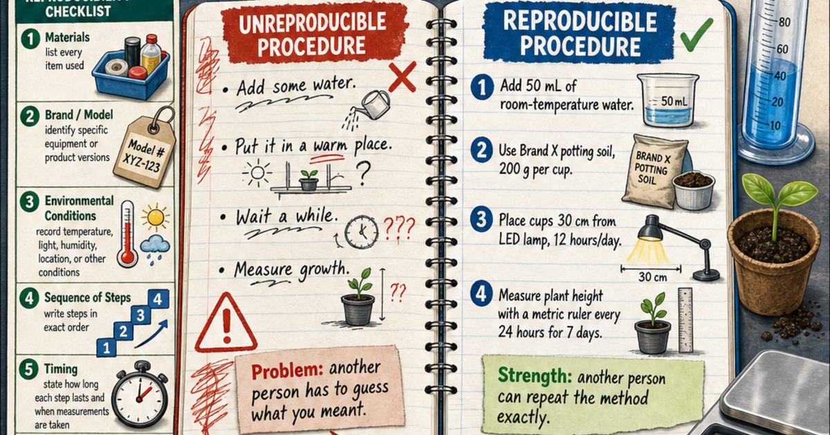 How to Build a Reproducible Science Experiment Infographic | LivePhysics™