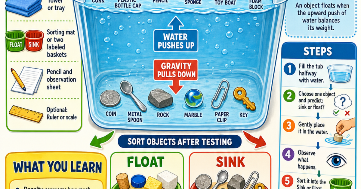 The Sink or Float Sorting Experiment Infographic | LivePhysics™