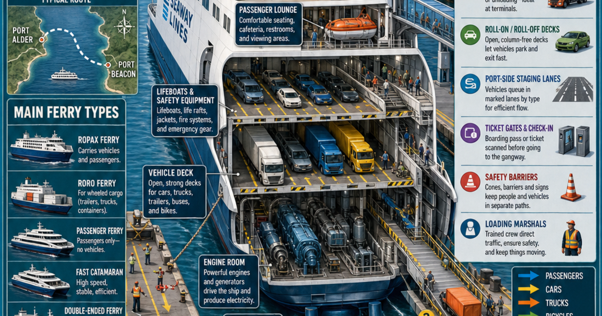 Ships and Submarines: Ferries Infographic | LivePhysics™