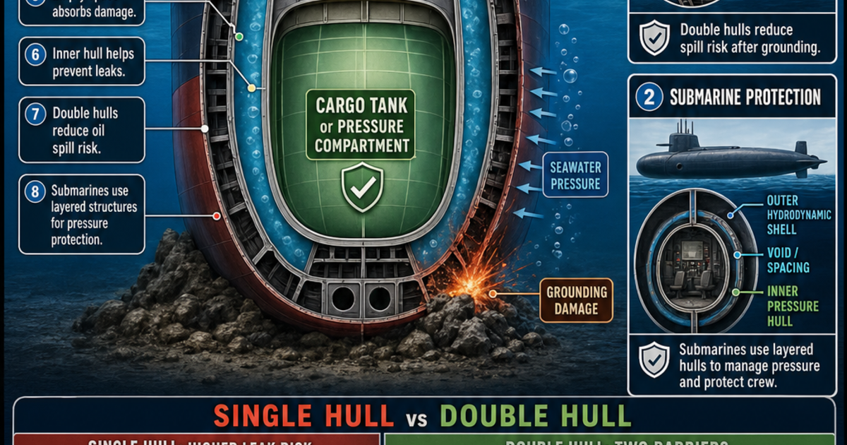 Ships and Submarines: The Double Hull Infographic | LivePhysics™