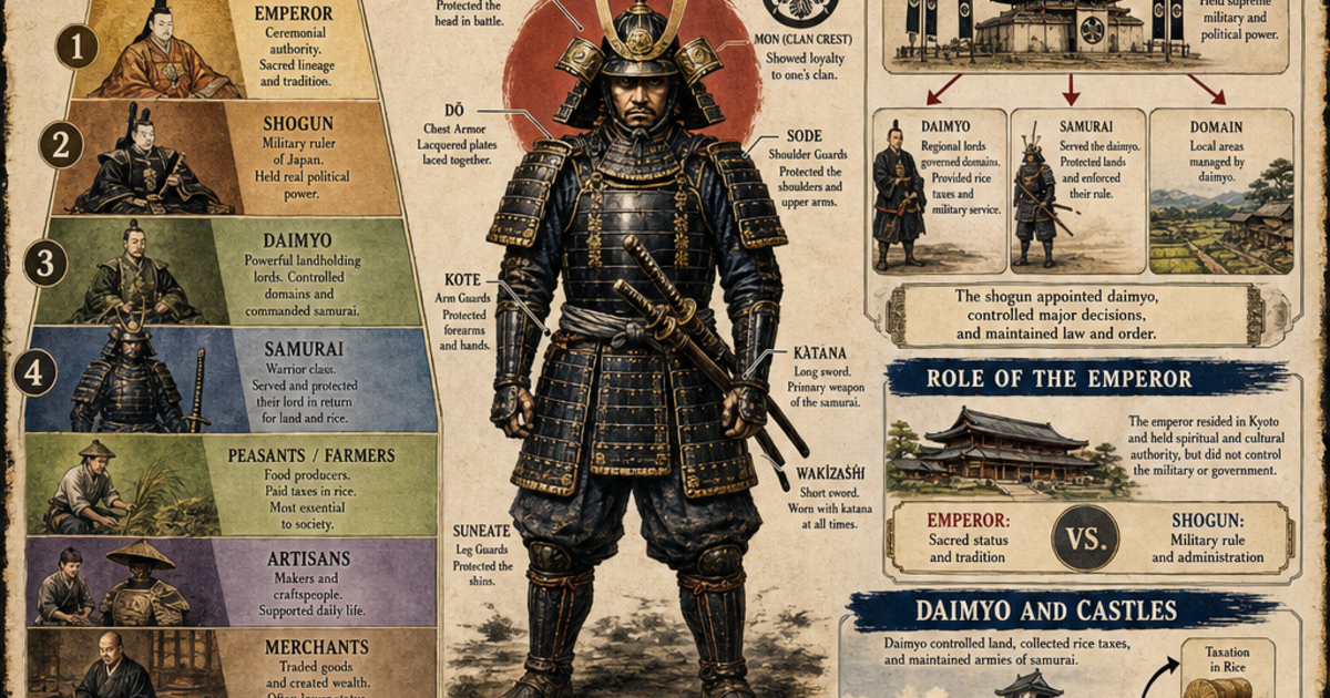 Feudal Japan and the Samurai Infographic | LivePhysics™