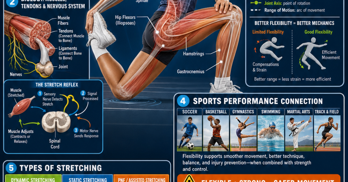 Sports Science: The Science of Flexibility Infographic | LivePhysics™