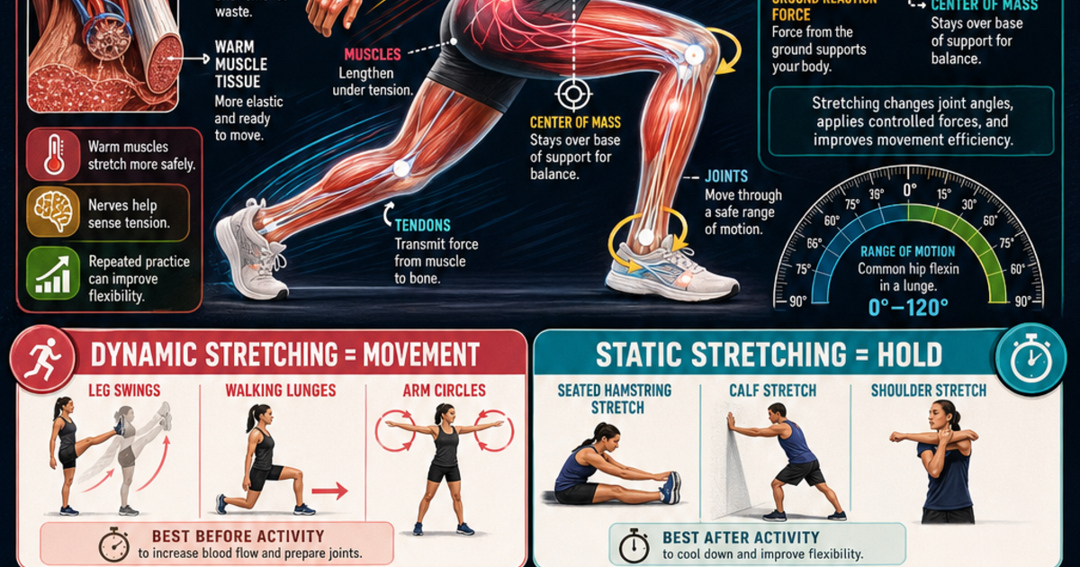 Sports Science: The Science of Stretching Infographic | LivePhysics™