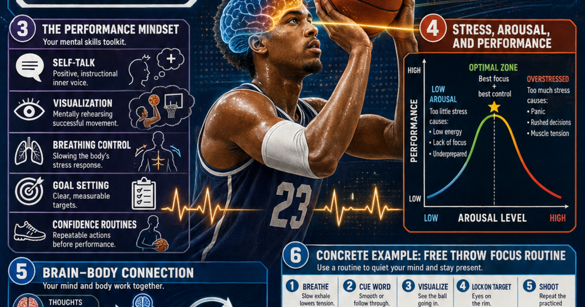 Sports Science: Sports Psychology and Focus Infographic | LivePhysics™