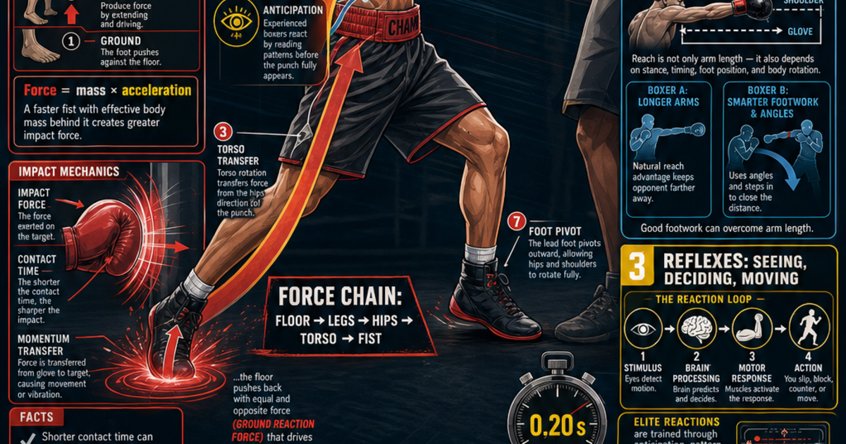 Sports Science: The Science of Boxing Infographic | LivePhysics™