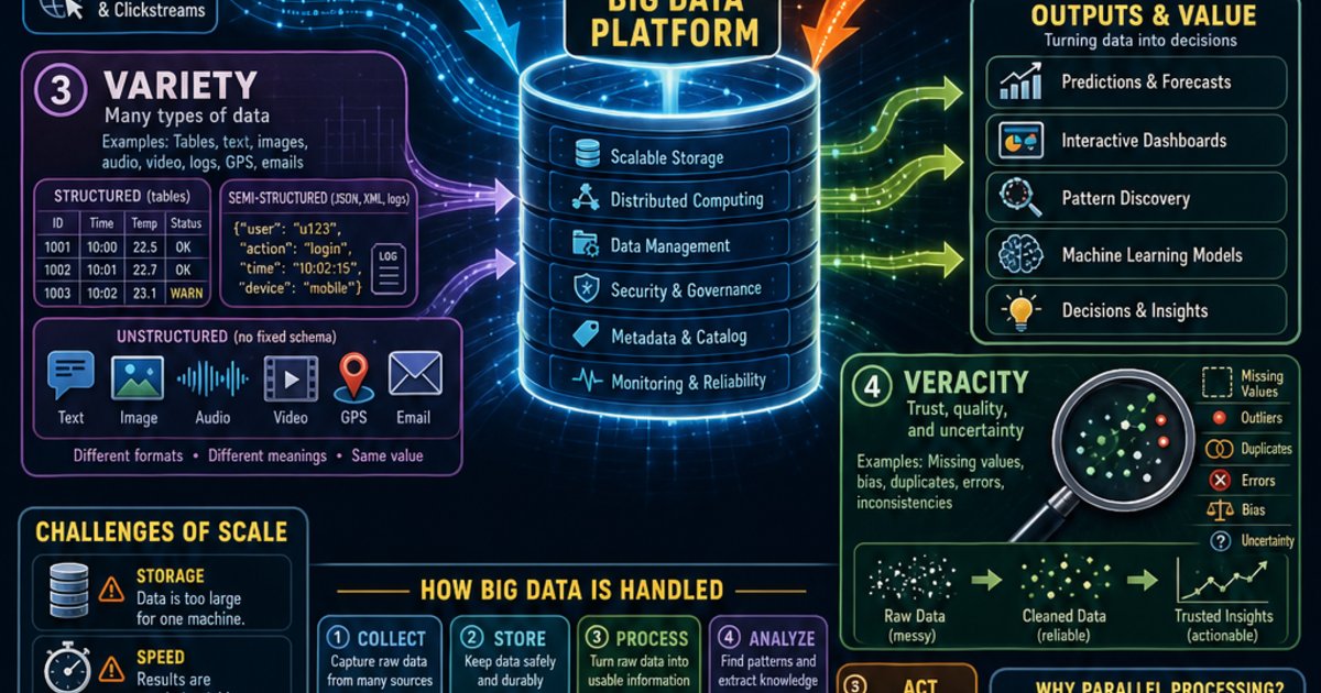 Statistics: Big Data and the Four Vs Infographic | LivePhysics™