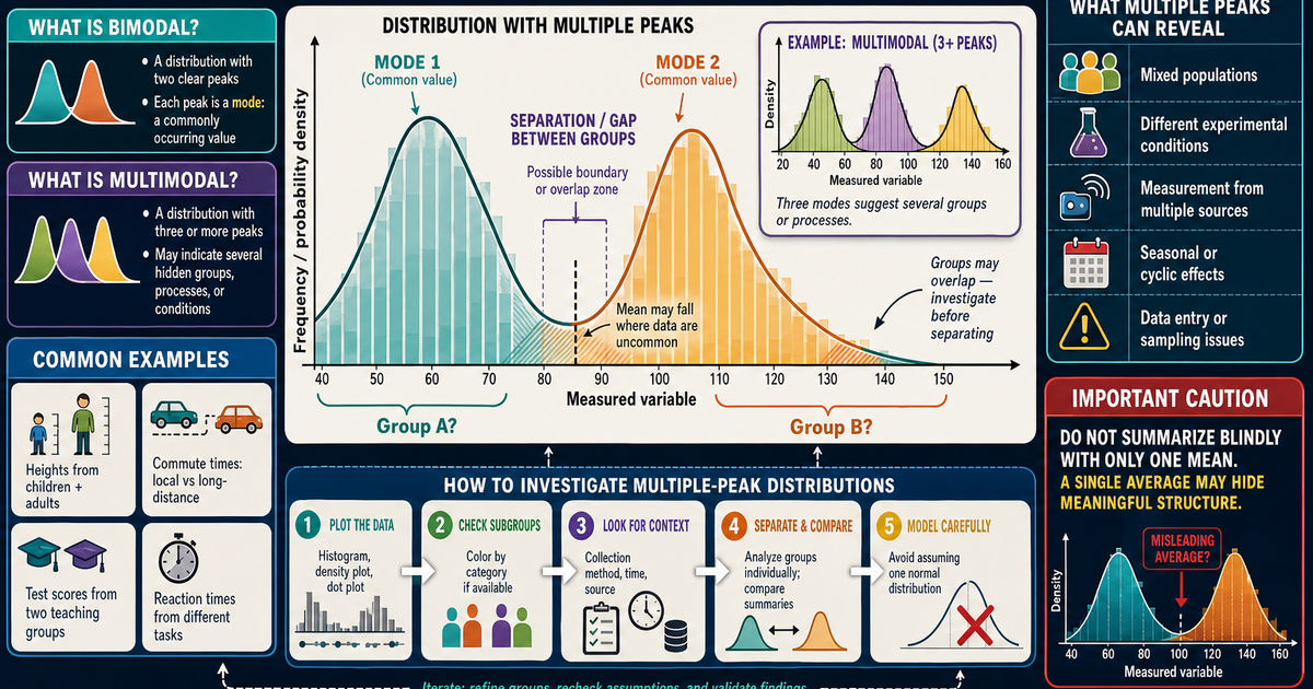 Statistics: Bimodal and Multimodal Distributions Infographic | LivePhysics™