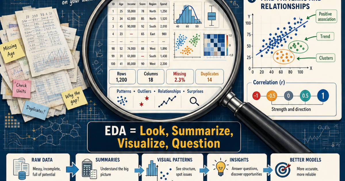 Statistics: Exploratory Data Analysis Infographic | LivePhysics™