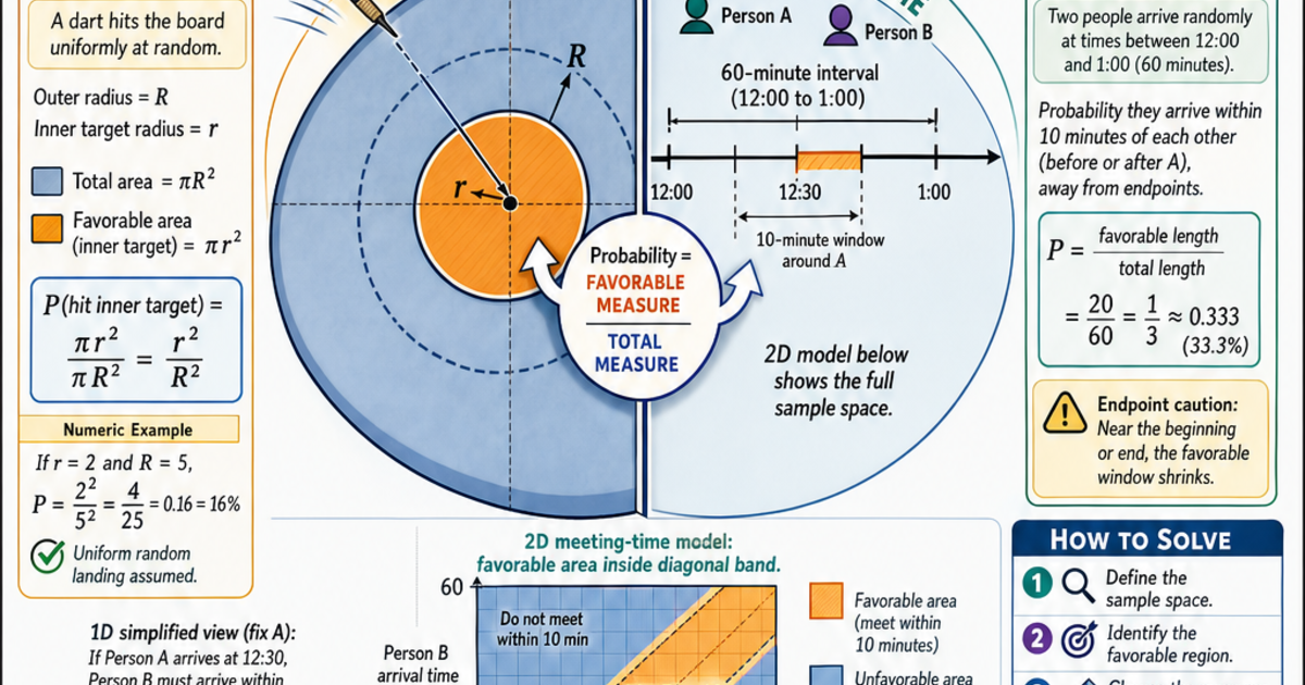 Statistics: Geometric Probability Infographic | LivePhysics™