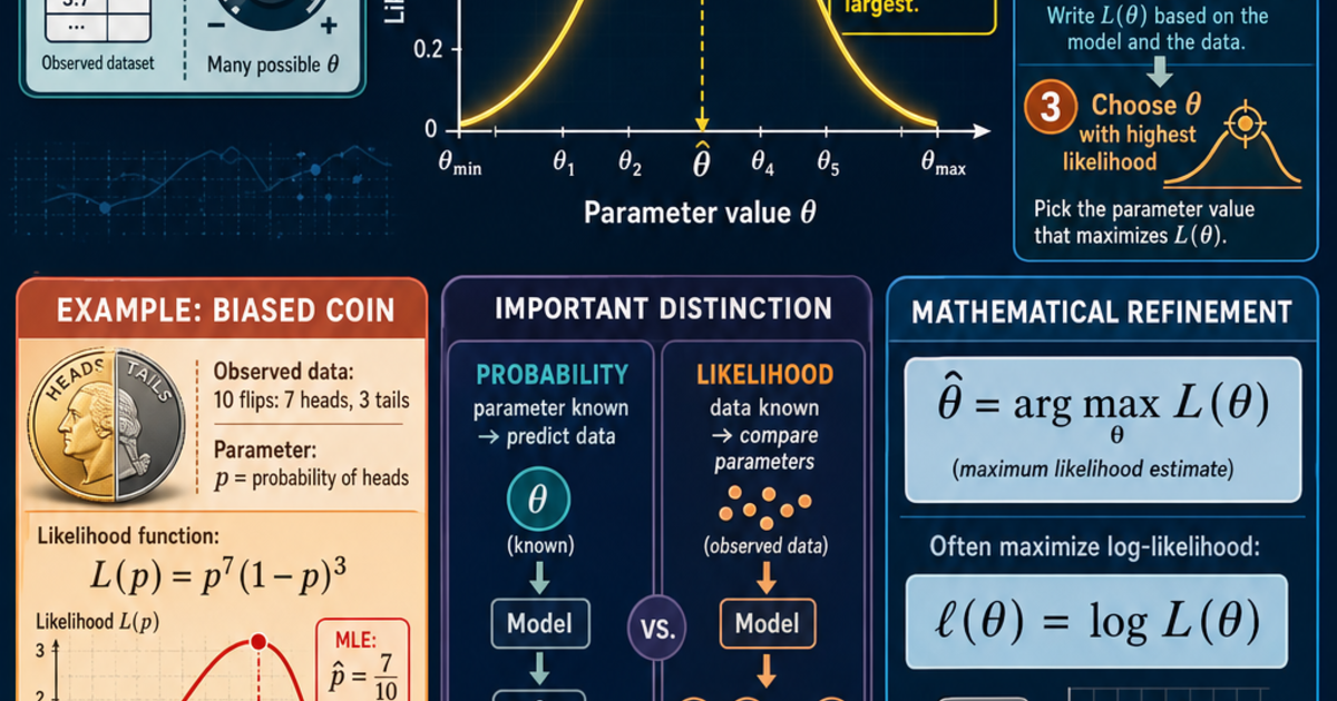 Statistics: Maximum Likelihood Estimation Infographic | LivePhysics™
