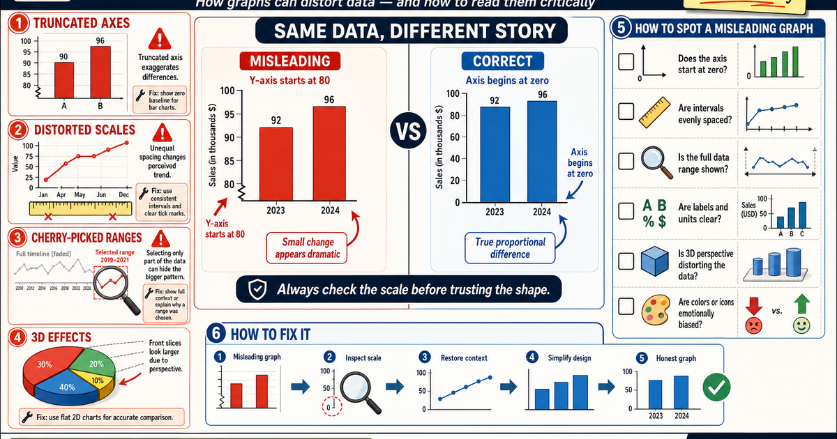 Statistics: Misleading Graphs Infographic | LivePhysics™