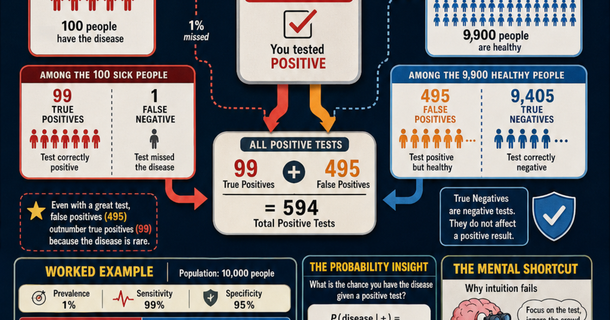 Statistics: The Base Rate Fallacy Infographic | LivePhysics™
