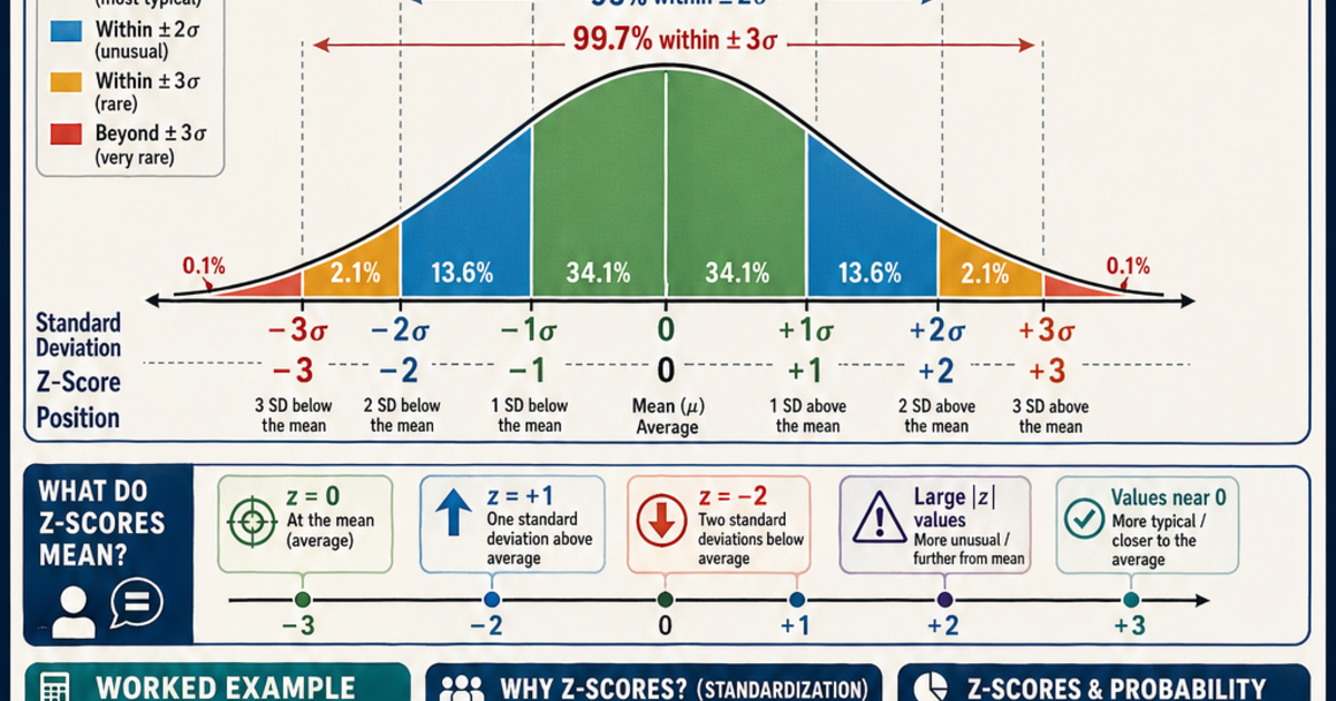 Z-Scores Infographic | LivePhysics™