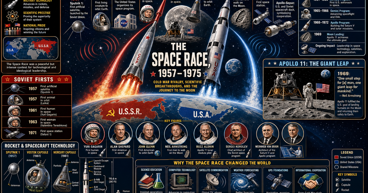 The Space Race Infographic | LivePhysics™