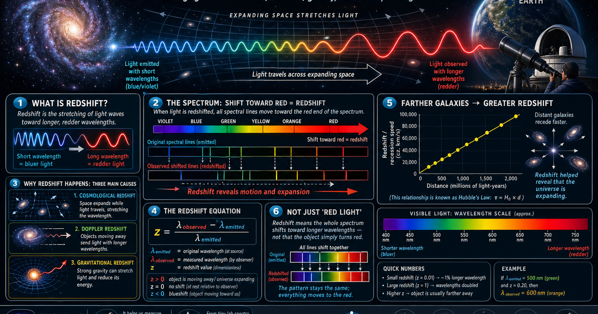 What Is Redshift Infographic | LivePhysics™