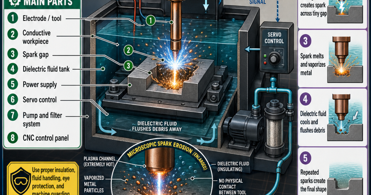 Tools & Workshop Machines: Electric Discharge Machine Infographic ...