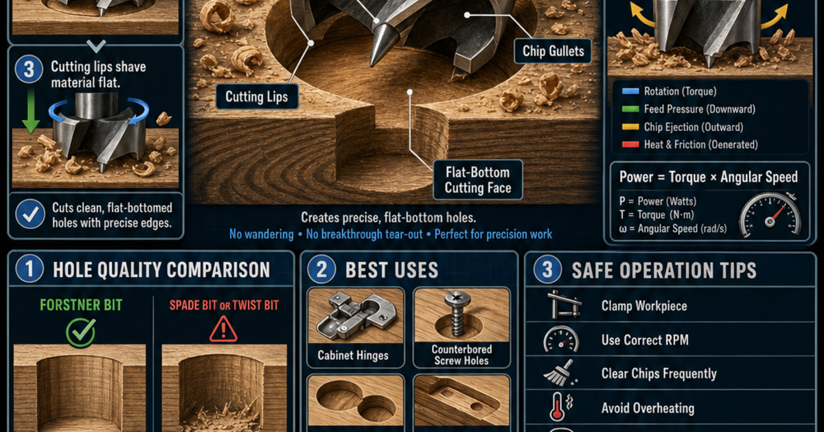 Forstner Bit Rack Plan Tools & Workshop Machines: Forstner Bit Infographic | LivePhysics™