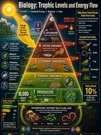 Biology: Trophic Levels and Energy Flow