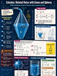 Calculus: Related Rates with Cones and Spheres