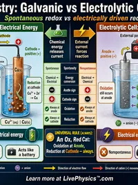 Chemistry: Galvanic vs Electrolytic Cells