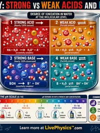 Chemistry: Strong vs Weak Acids and Bases