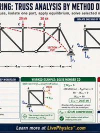 Engineering: Truss Analysis by Method of Sections