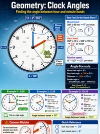 Geometry: Clock Angles