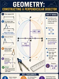 Geometry: Constructing a Perpendicular Bisector
