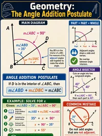 Geometry: The Angle Addition Postulate