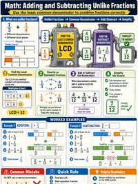 Math: Adding and Subtracting Unlike Fractions
