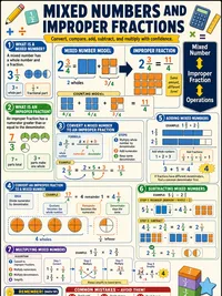 Math: Mixed Numbers and Improper Fractions