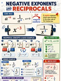 Math: Negative Exponents and Reciprocals