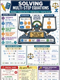 Math: Solving Multi-Step Equations