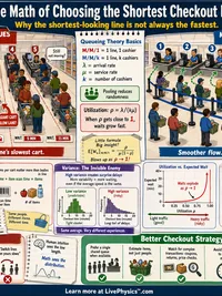 The Math of Choosing the Shortest Checkout Line