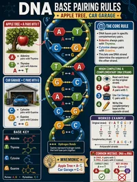 DNA base pairing rules (Apple Tree, Car Garage)