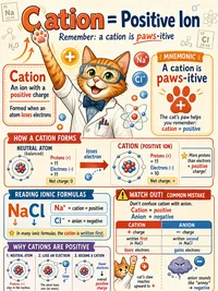 Cation carries a positive charge